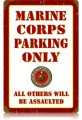 Vintage-Retro Marine Parking Metal-Tin Sign