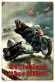 Vintage-Retro German Motorcycle Metal-Tin Sign 16 x 24 Inches