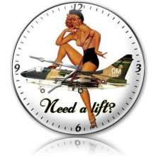 Vintage-Retro Need a Lift? Wall Clock