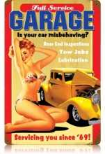 Vintage-Retro Full Service Garage Metal-Tin Sign