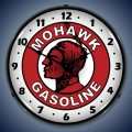 Vintage-Retro  Mohawk Gasoline Lighted Wall Clock