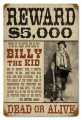Vintage-Retro Billy The Kid Metal-Tin Sign