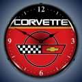 Vintage-Retro  C4 Corvette Lighted Wall Clock
