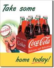 Retro COKE Sprite Boy Take Home Metal Sign