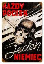 Vintage-Retro Jeden Niemiec Metal-Tin Sign