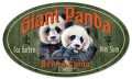 Vintage-Retro Giant Panda Oval Metal-Tin Sign