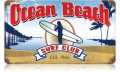 Vintage-Retro Ocean Beach Surf Club Metal-Tin Sign