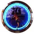 Retro SKATEBOARDING NEON CLOCK 15 x 15 Inches