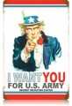 Vintage-Retro Uncle Sam Metal-Tin Sign LARGE