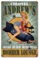 Vintage-Retro Bomber Lounge Metal-Tin Sign - Personalized