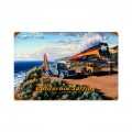 Vintage California Surfing Metal Sign 18 x 12 Inches Inches