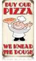 Vintage-Retro Buy Our Pizza Metal-Tin Sign